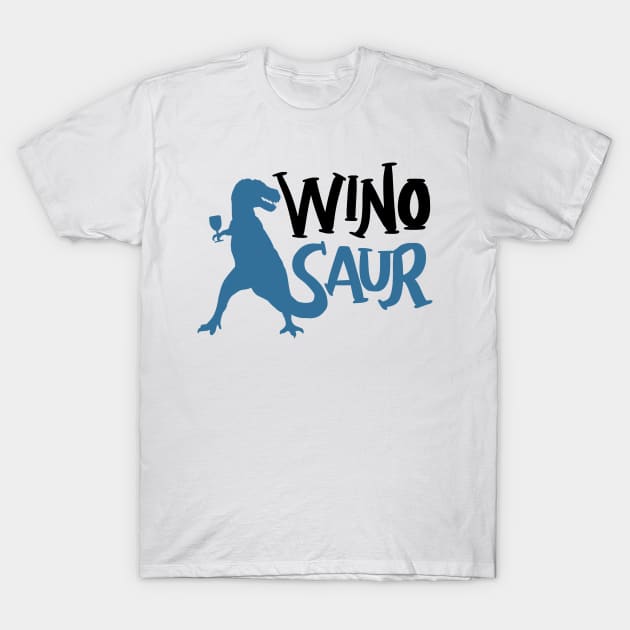 WinoSaur - Funny Wine Lover Shirts And Gifts - T-Rex T-Shirt by Shirtbubble